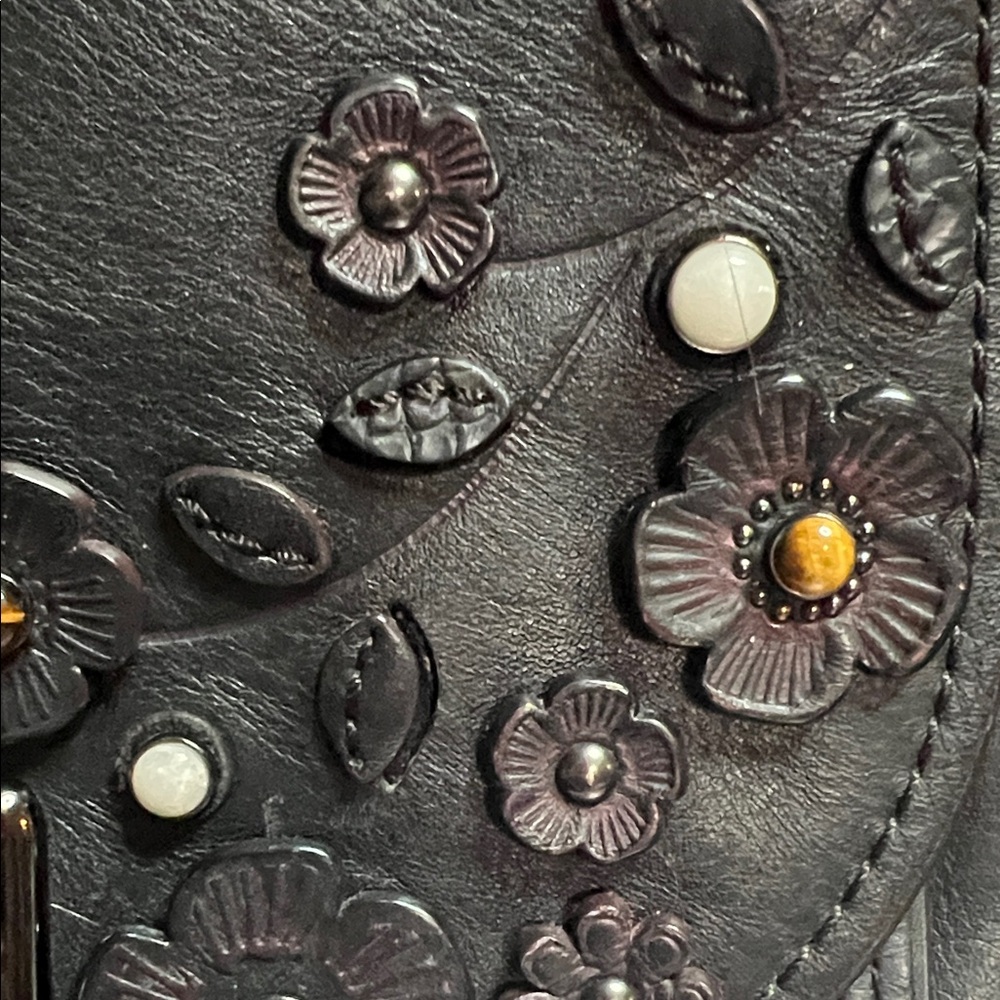 Coach Willow Floral Drifter Top Handle Satchel (Style No. 54079). Chain added - Picture 6 of 10